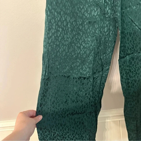 L*Space Harlow Pant In Ultramarine Emerald Green Leopard Print NWT - Picture 5 of 13